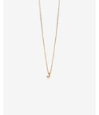 Express Womens Gold Mini J Initial Necklace