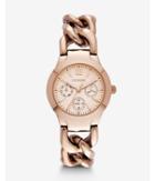 Express Mens Multi-function Chain Link Bracelet Watch - Rose