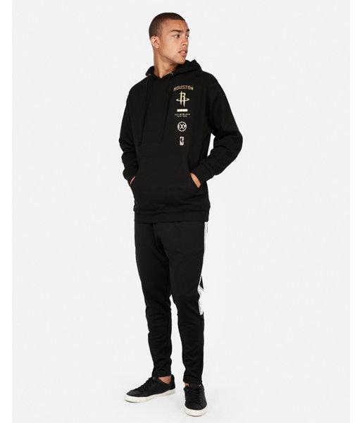 Express Mens Houston Rockets Nba Fleece Foil Graphic Hoodie