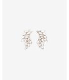 Express Womens Navette Stone Crawler Post Back Earrings