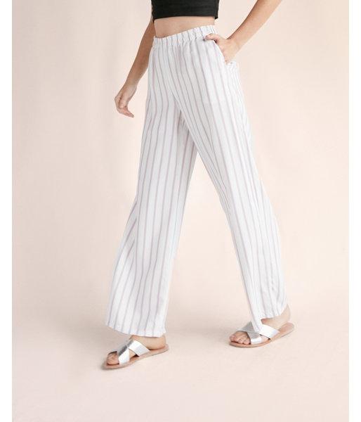 Express Womens Mid Rise Striped Pleated Wide Leg Dress Pants