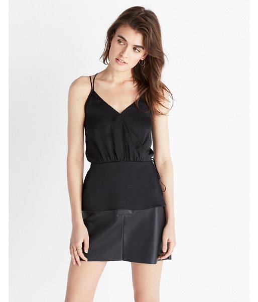 Express Petite V-neck Wrap Cami