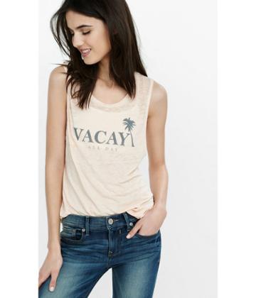 Express Women's Tanks Express One Eleven Vacay Graphic Tank