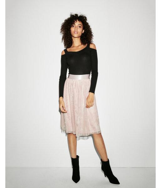 Express Womens Floral Tulle Ballerina