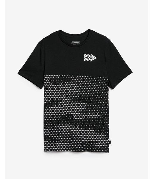 Express Mens Short Sleeve Crew Neck Graphic Tee