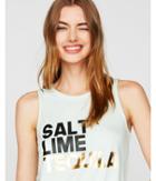 Express Womens Express One Eleven Salt Lime Tequila Tank