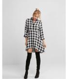 Express Womens Plaid Hi-lo Dress