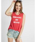 Express Womens Sunglasses Mojitos Crew Neck