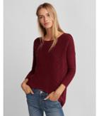 Express Womens Marled Lace-up Side Tunic