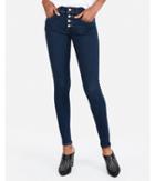 Express Womens Express Womens Mid Rise Button Fly Denim Perfect Stretch+ Jean