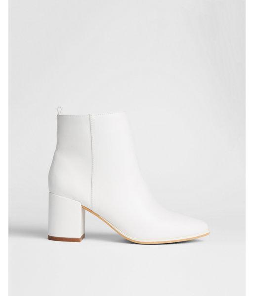 Express Womens Thick Heeled Ankle Bootie