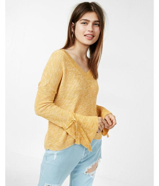 Express Tie Sleeve Split Back