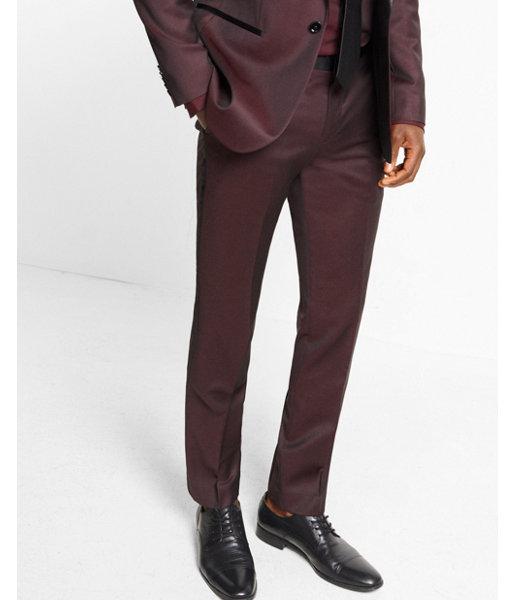Express Mens Slim Photographer Wool Blend Tuxedo Pant