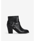 Express Womens Buckle Bowery Booties