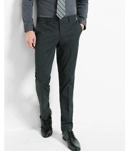 Express Mens Extra Slim Charcoal Dress Pant