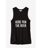 Express Women's Tanks Express One Eleven Here Beer Graphic Tank