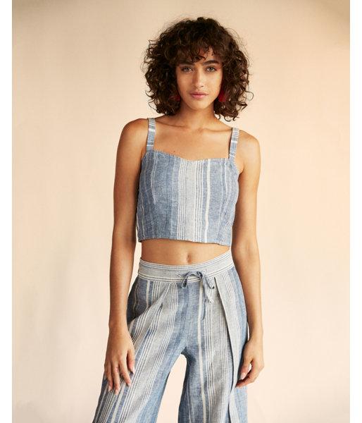 Express Womens Stripe Fitted Tank