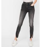 Express Womens High Waisted Distressed Stretch Ankle Jean