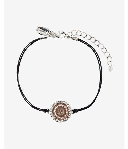 Express Womens Rose Gold D Initial Etched Disc Bracelet