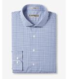 Express Mens Fitted Micro Check Print Cotton Dress