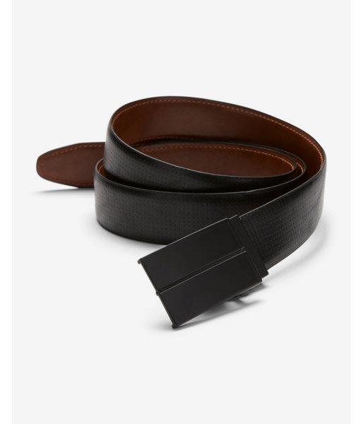 Express Mens Matte Reversible Plaque Belt