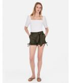 Express Womens High Waisted Belted Cinched Cargo