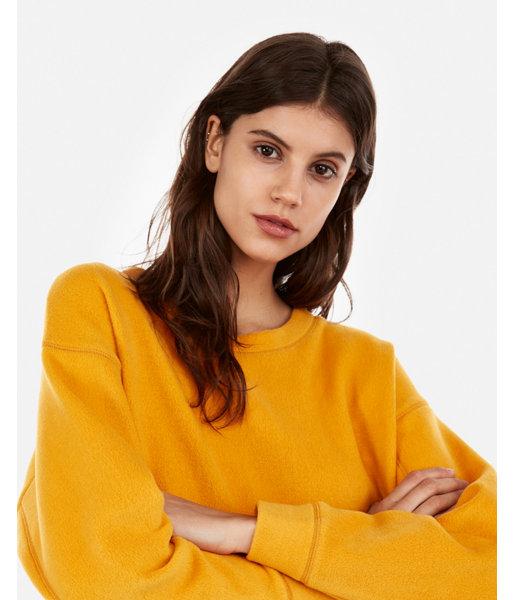 Express Womens Express Womens Express One Eleven Cropped Crew Neck Fleece