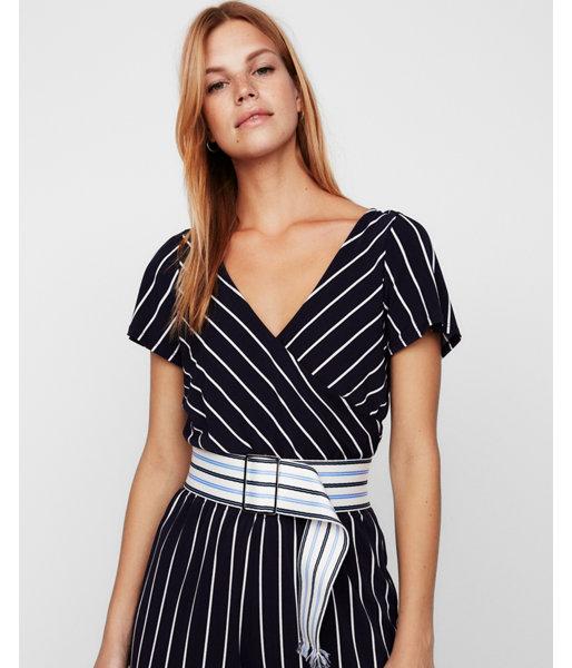 Express Womens Striped Wide Ribbon Belt