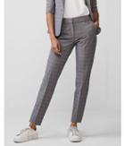 Express Womens Mid Rise Windowpane Columnist Ankle Pant