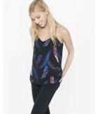 Express Womens Feather Print/berry Reversible Barcelona Cami
