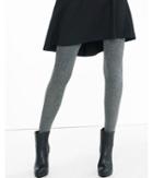 Express Gray Marled Full Tight