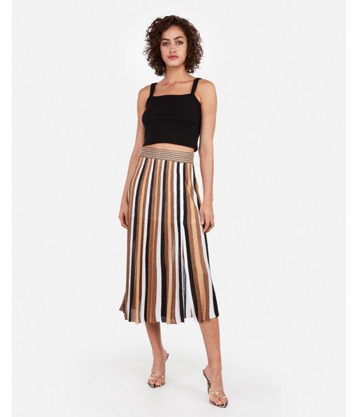 Express Womens Rocky Barnes Ribbed Square Neck Crop Top