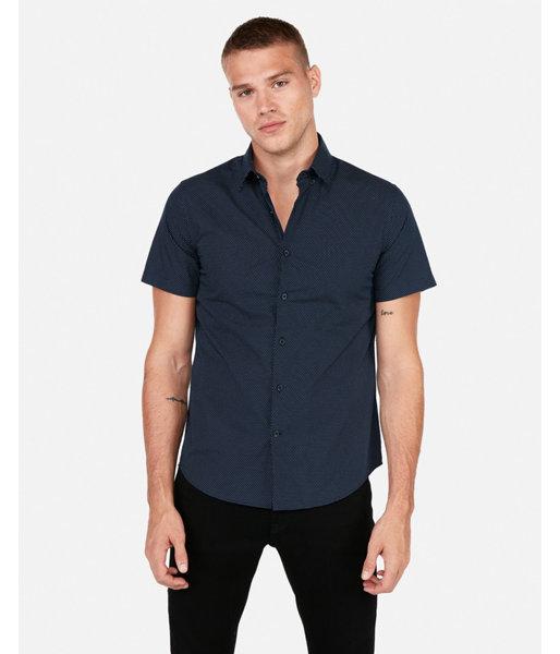 Express Mens Slim Dot Print Short