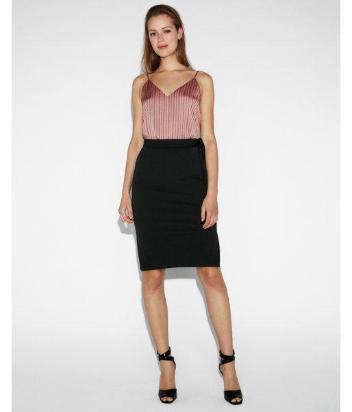 Express Womens High Waisted Side Tie Pencil