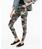 Express Womens High Waisted Embellished Camo Sexy Stretch