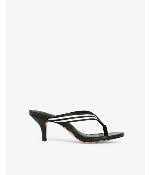 Express Womens Stripe Kitten Heel
