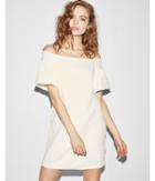 Express Womens Jacquard Off The Shoulder