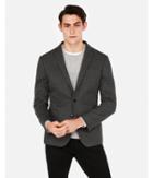 Express Mens Slim Herringbone Knit Blazer