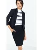 Express Women's Suits Black One Button Ruched