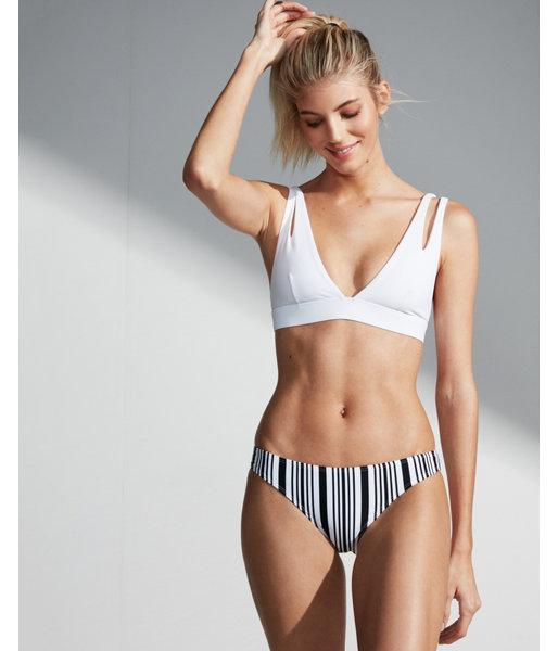 Express Womens Low Rise Printed Basic Bikini Bottom