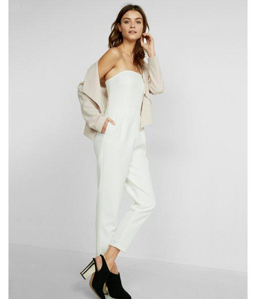Express Petite Strapless Jumpsuit