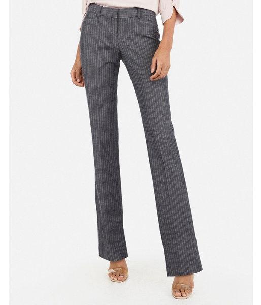 Express Womens Low Rise Striped Barely Boot Columnist Pant