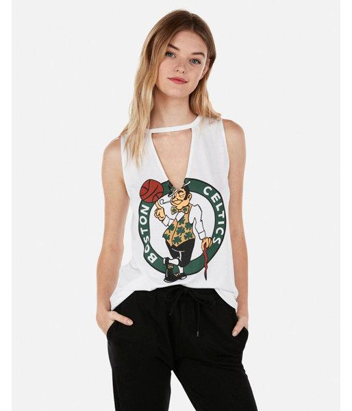 Express Womens Boston Celtics Nba Choker Tank
