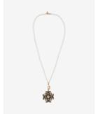 Express Womens Embellished Maltese Cross Pendant Necklace