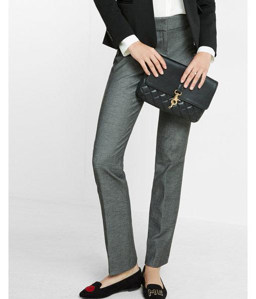 Express Petite Mid Rise Barely Boot Columnist Pant