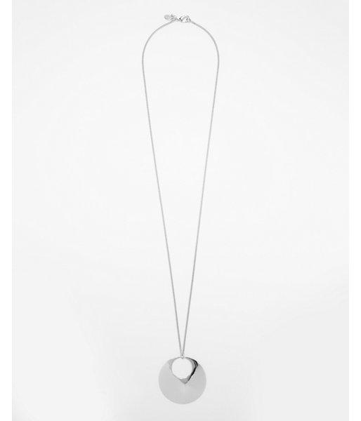 Express Womens Cut-out Circle Pendant Necklace