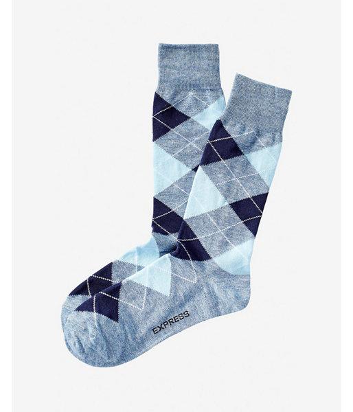 Express Mens Heathered Argyle Dress