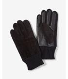 Express Mens Genuine Suede Touchscreen Gloves