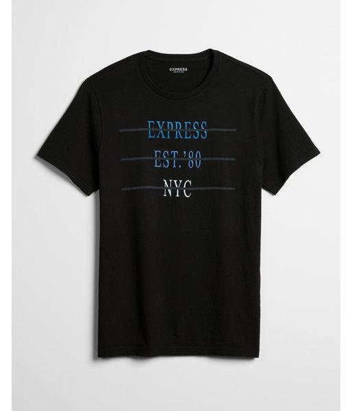 Express Mens Strikethrough Graphic Tee