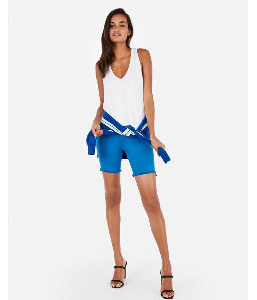 Express Womens Express One Eleven Cropped Easy V-neck Tank